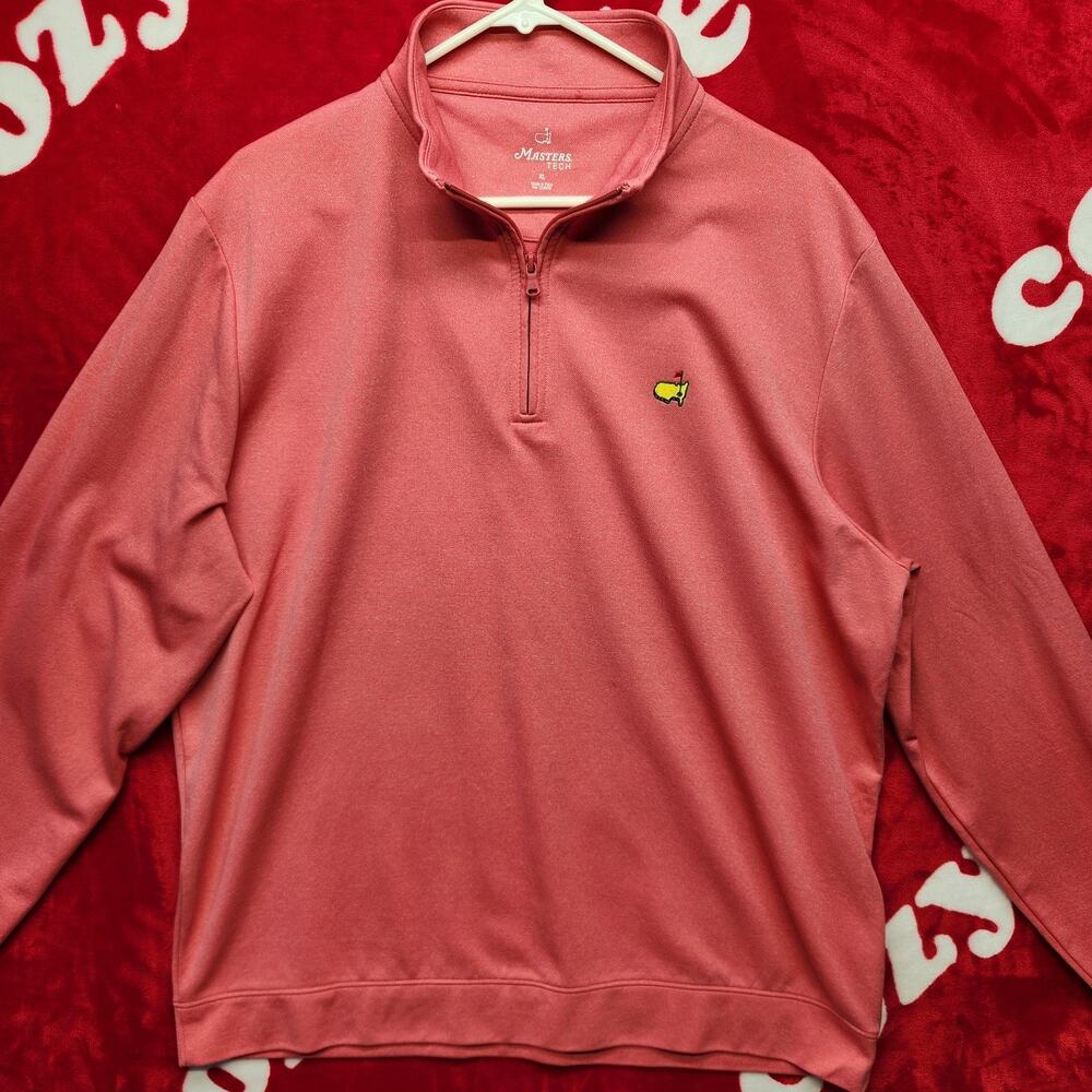 Masters Tech Quarter Zip Pullover Mens XL Augusta National Masters Golf Long...